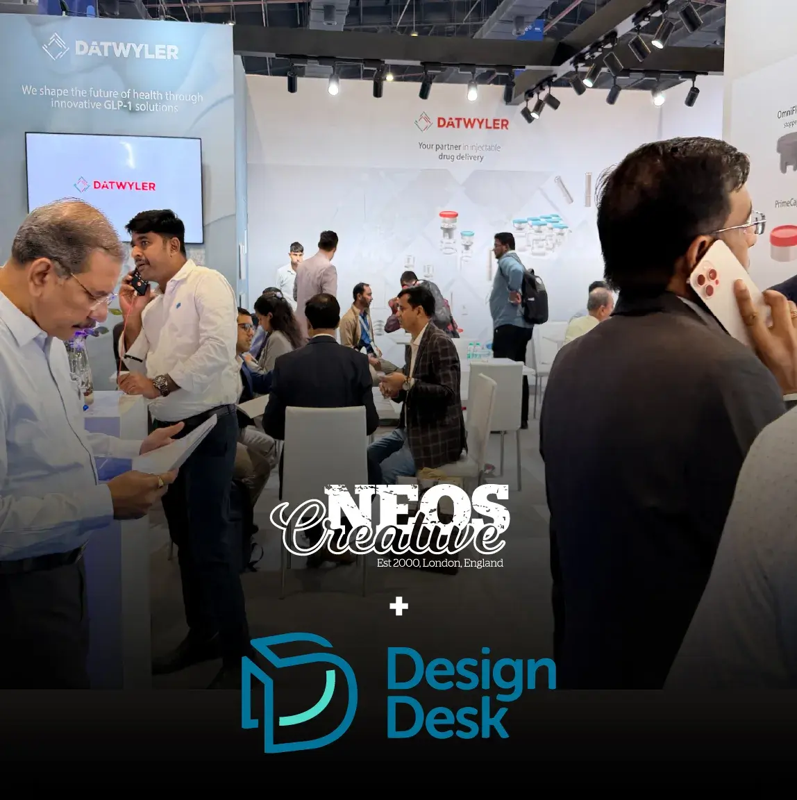 Datwyler stand, delivered with Design Desk