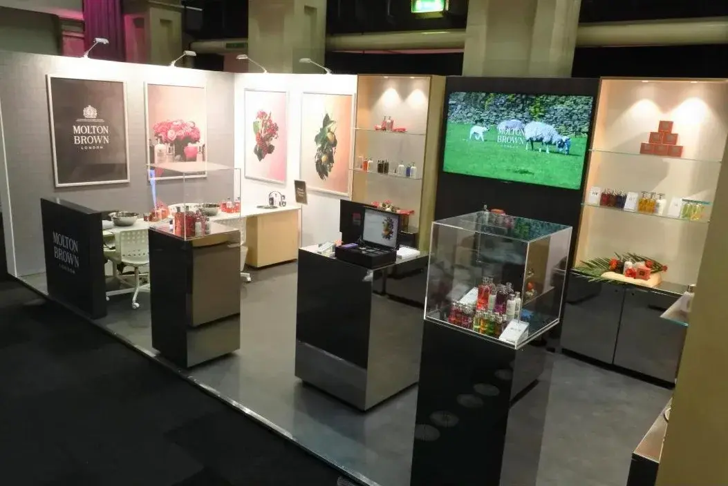 Molton Brown's retail-style exhibition stand at VC Beauty