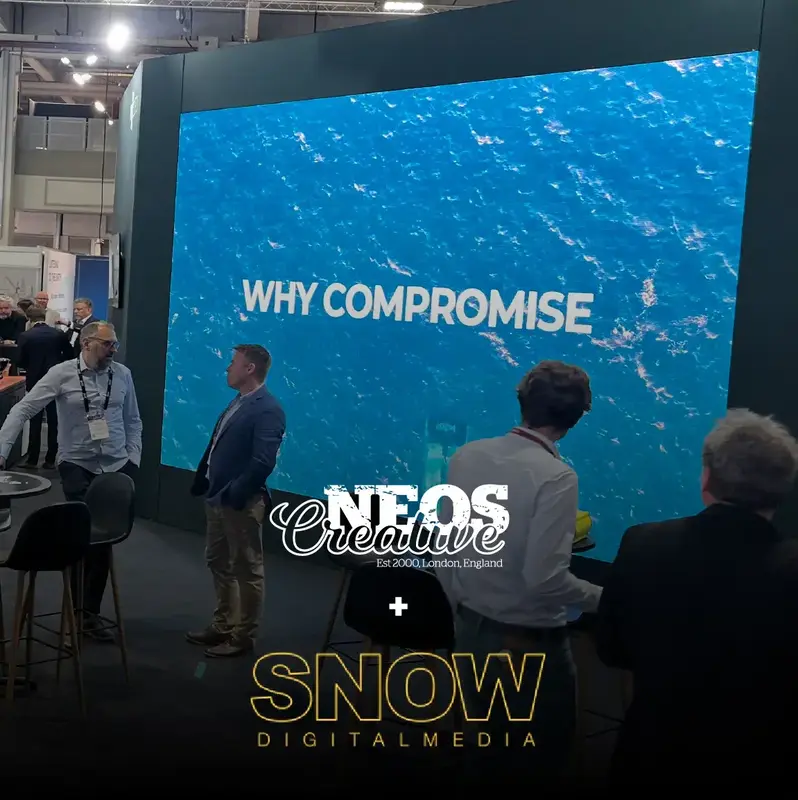 PXGEO LED wall stand, delivered with Snow Digital Media