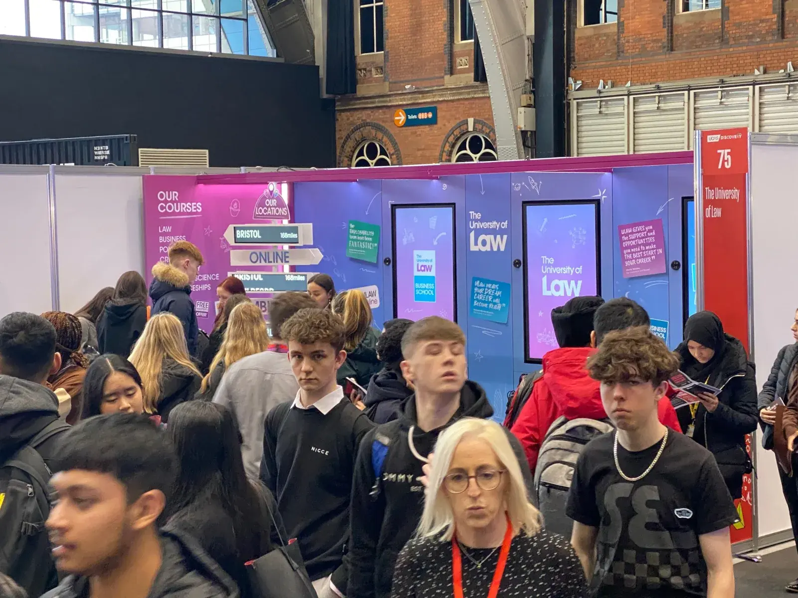 The University of Law UCAS discovery manchester central stand