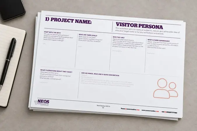 Cover of the NeosCreative visitor persona blueprint guide